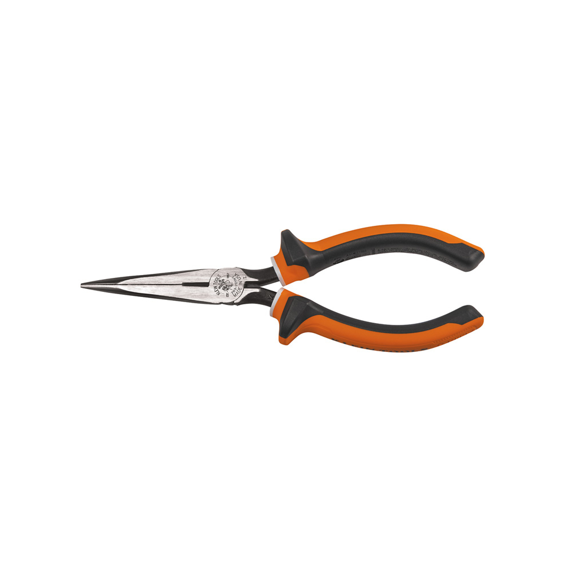 Klein Tools, Long Nose Side Cut Pliers, 7in. Slim Insulated, Pieces (qty.) 1 Material Steel, Jaw Capacity 2 in, Model# 2037EINS